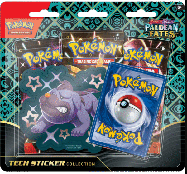 Pokémon Scarlet & Violet Paldean Fates Tech Sticker Collection
