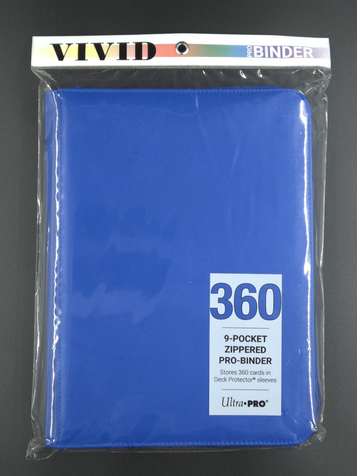 Ultra PRO - Vivid 9-Pocket Zippered PRO-Binder: (Blue)