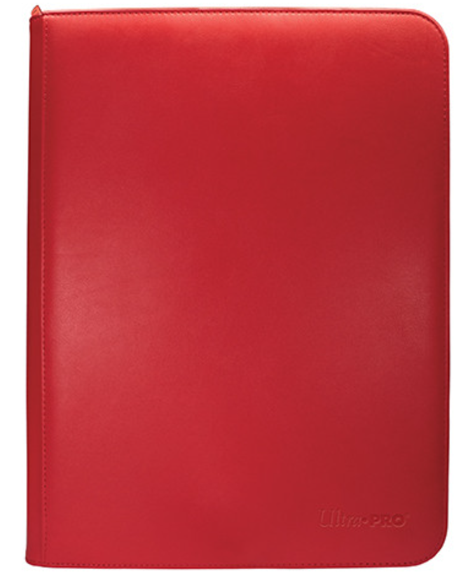 Ultra PRO - Vivid 9-Pocket Zippered PRO-Binder: (Red)