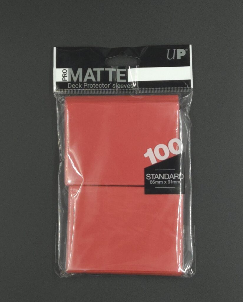 Ultra Pro Non-Glare Pro-Matte Red Deck Protectors - 100 ct