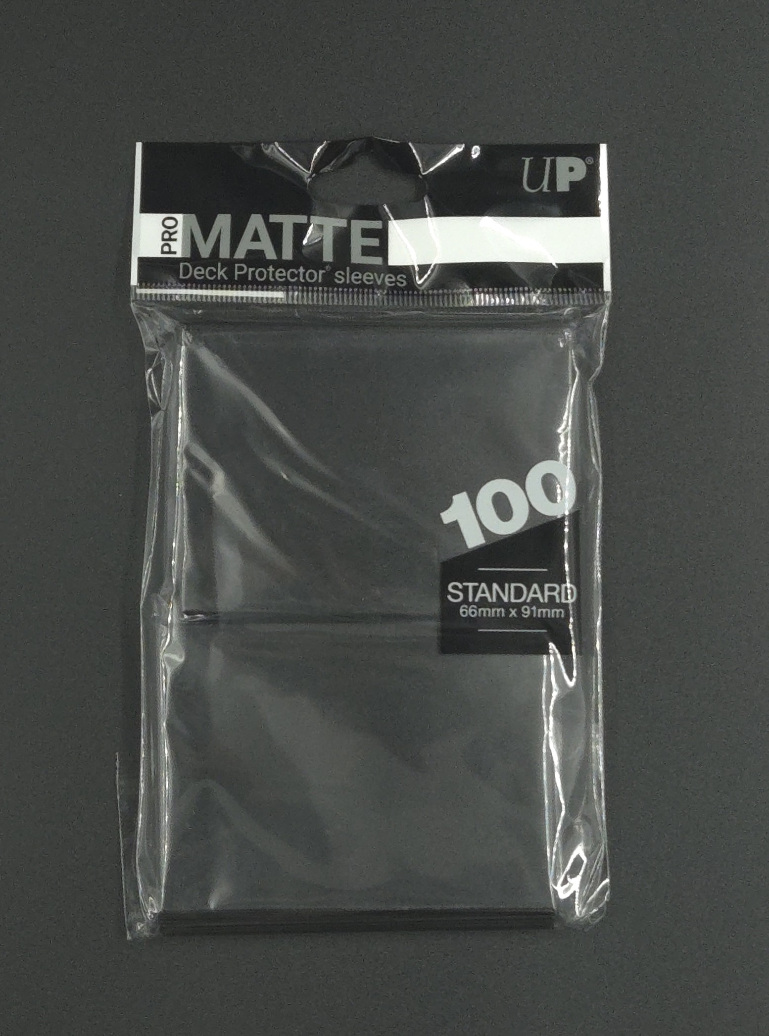 Ultra Pro Non-Glare Pro-Matte Black Deck Protectors - 100 ct