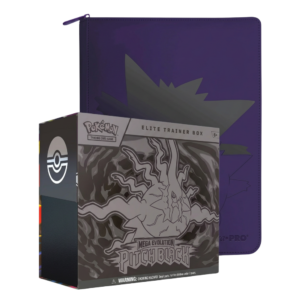 Pokémon TCG: Mega Evolution-Pitch Black Elite Trainer Box and 12-Pocket Binder Bundle