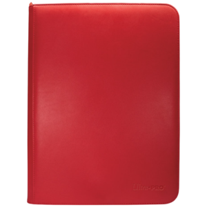Ultra PRO - Vivid 9-Pocket Zippered PRO-Binder: (Red)